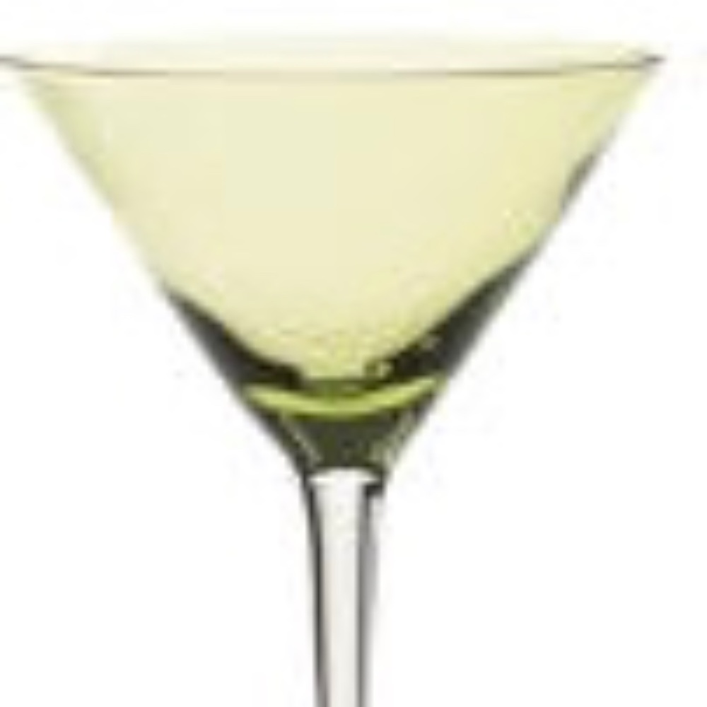 CB2 Tall 11 inch Martini Clear BLUE Tinted Glass - Picture 3 of 9